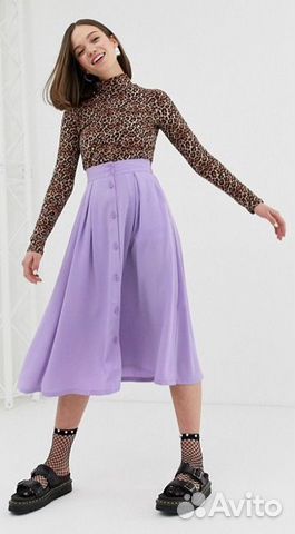 Юбка Monki лавандовая 42-44 Юбка Monki лавандовая 42-44