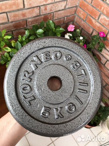 Набор гантелей torneo, 1.25/2.5/5кг Набор гантелей torneo, 1.25/2.5/5кг