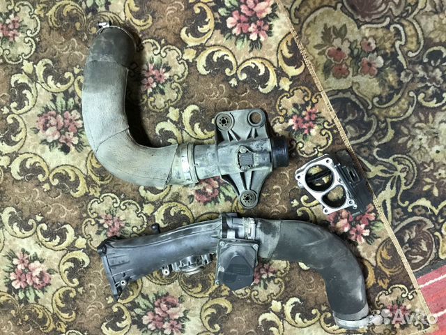 Патрубок с дросселем Ауди 3,0 дизель CDU