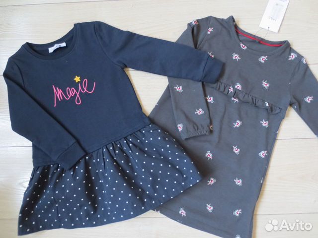 Платья трикотажные M&S, LaRedoute, р.98-104, новые Платья трикотажные M&S, LaRedoute, р.98-104, новые