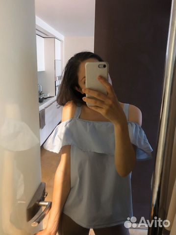 Топ ASOS новый хлопок M-S-Xs со спущенными плечами