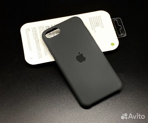 iPhone Se 2020 8 7 Silicone Case Черный Оригинал