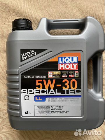 Моторное масло liqui moly 5w-30 special TEC