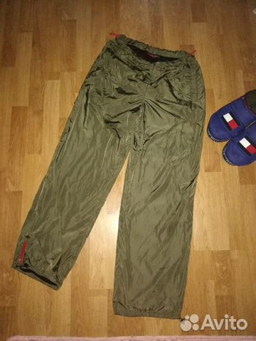 Штаны нейлоновые prada nylon track pants Штаны нейлоновые prada nylon track pants