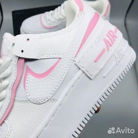 Кроссовки Nike Air Force 1 Shadow White Pink Кроссовки Nike Air Force 1 Shadow White Pink