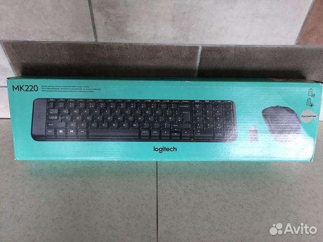 Комплект (Клавиатура+мышь) logitech MK220