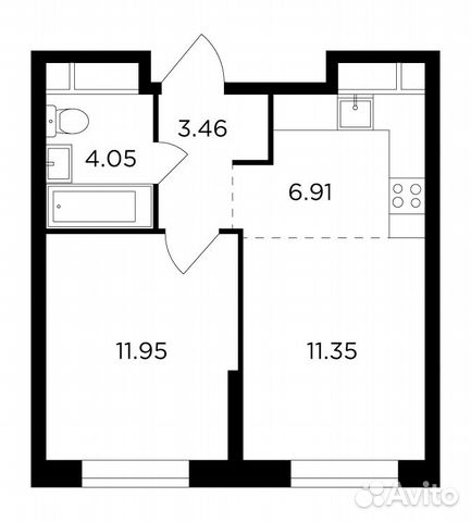 2-к квартира, 37.7 м², 26/30 эт. 2-к квартира, 37.7 м², 26/30 эт.