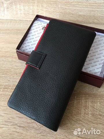 Кошелек визитка из натуральной кожи