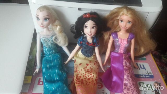 Эльза,Рапунцель,Белоснежка