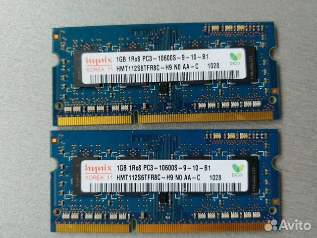 Hynix DDR3-1333 1Gb SO-dimm PC3-10600s