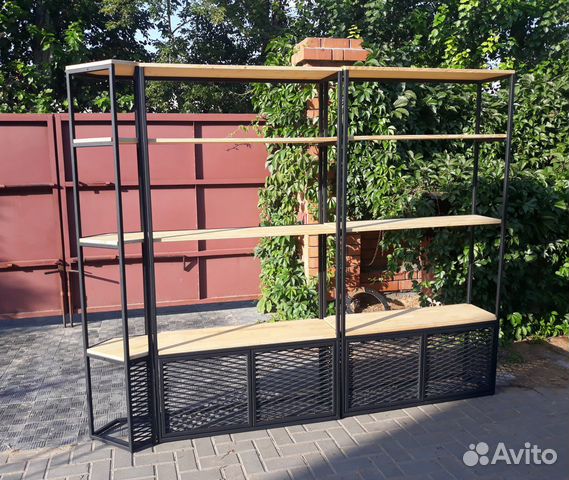 Стеллаж в стиле Лофт