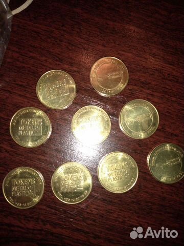 Монеты железо tokens metal S plastic
