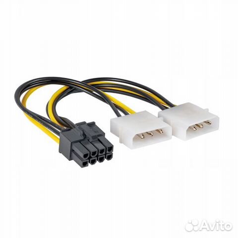Переходник Molex x2 - 8-pin