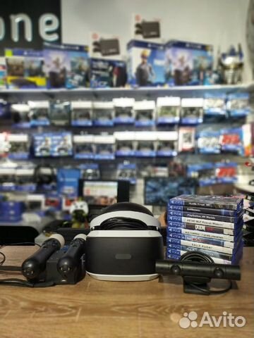 Шлем PS4 VR + 2 мува + камера Playstation 4