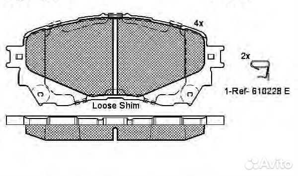 Mazda 6 мазда 6 2012- колодки передние