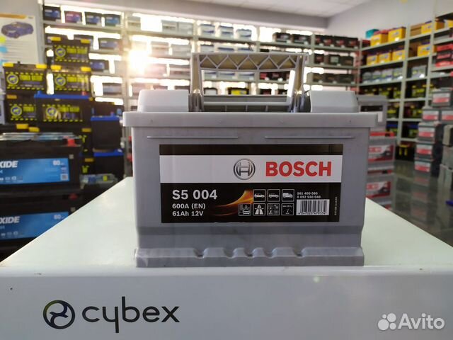 Аккумулятор 61Ач 600А Bosch S5 низкий Сильвер