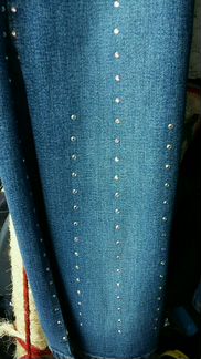 Джинсы Guitar со стразами (раритет из конца 90-х)