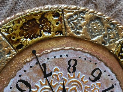 Часы настенные. ручная работа.30 см