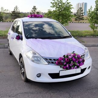 Украшение на машину авто фиолетовое