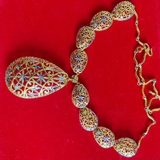 Золотое колье 916 пробы