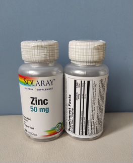 Цинк Solaray 50mg