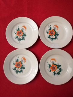 Тарелка плоская для горячего. Кахла. гдр