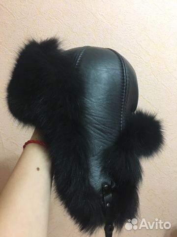 Женская шапка-ушанка натуральная 54р-р торг