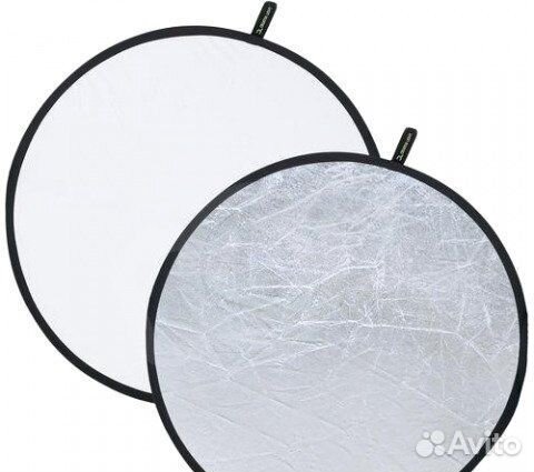 Отражатель R-82 SW (82см) серебряный/белый