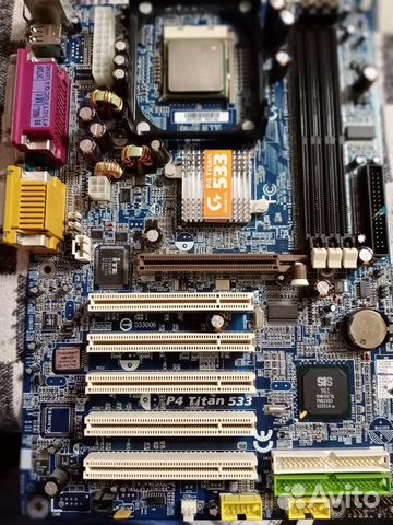 Материнская плата Gigabyte P4 Titan 533 +Процессор