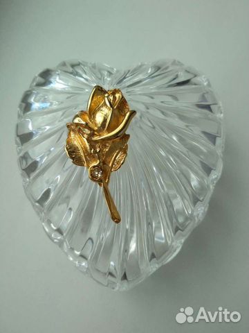 Шкатулка для украшений, богемское стекло