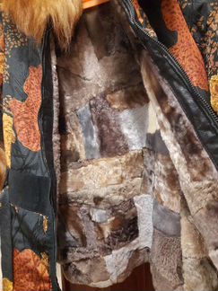 Куртка зимняя на натуральном меху, р. 46-48