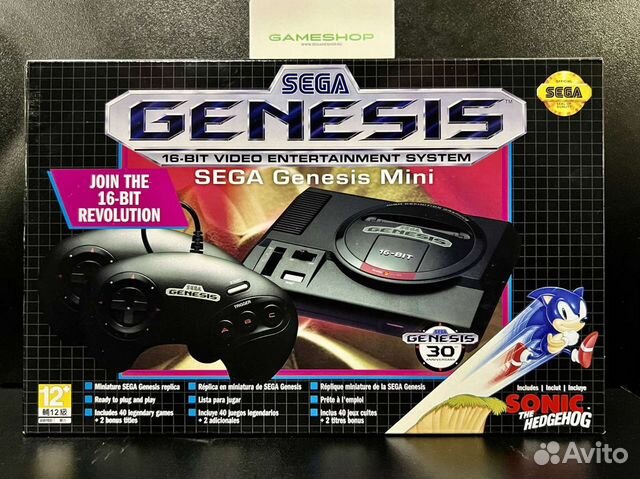 Sega Genesis Mini + 42 встроенных игры