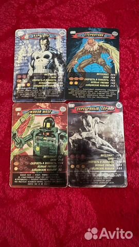 Редкие карточки человек-паук 4шт