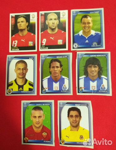Наклейки panini euro 2008, champions league