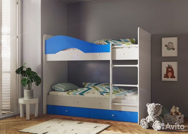Детская двухярусная кровать