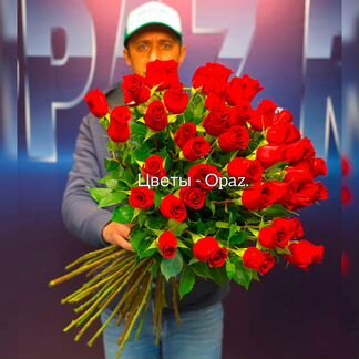 Букет 51 роза 70см