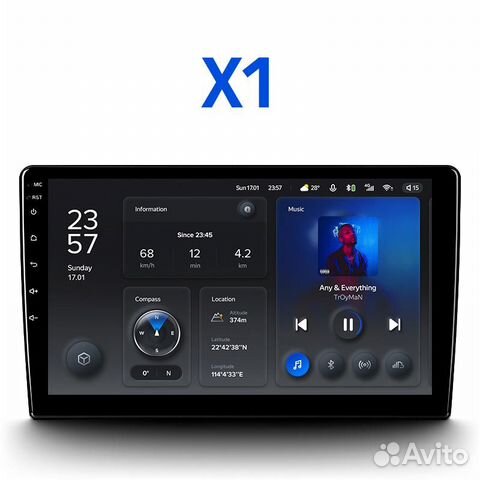 Магнитола Teyes X1 8 ядер 4g 2-32 андроид