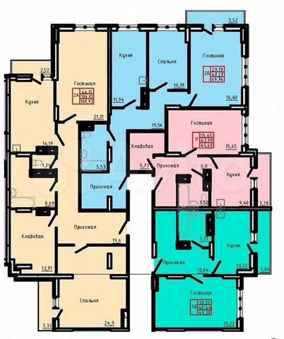 2-к. квартира, 109 м², 11/17 эт.