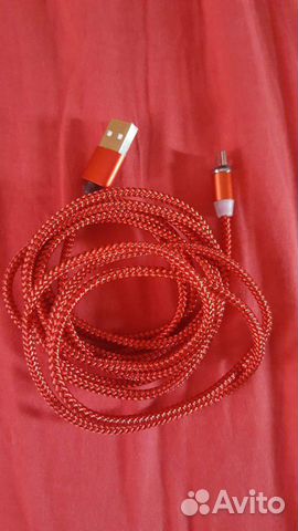 Кабель для зарядки с магнитным коннектором usb