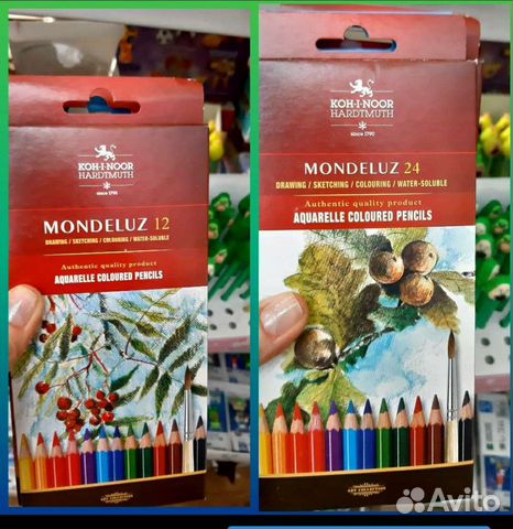 Акварельные цветные карандаши Koh-I-Noor Mondeluz