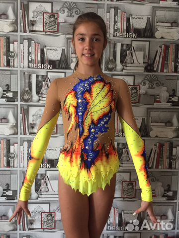 Купальник для художественной гимнастики рост 152-1