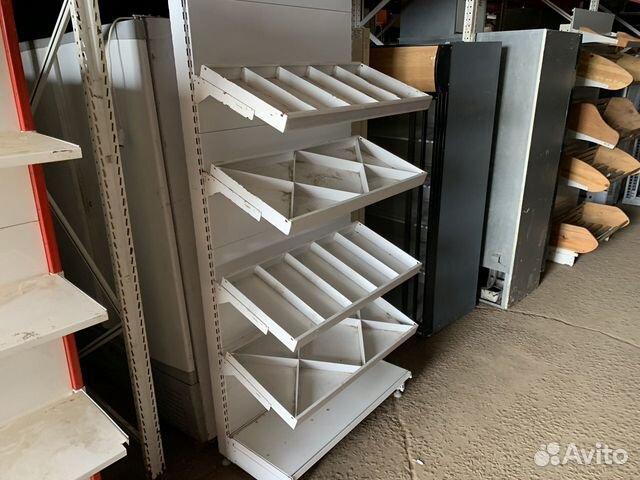 Стеллаж торговый пристенный кондитерский 100/50/21