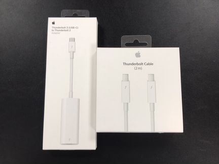 Новый Комплект thunderbolt 2m + adapter Tb3-Tb2