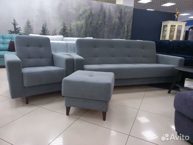 Комплект диван+кресло+пуф от производителя