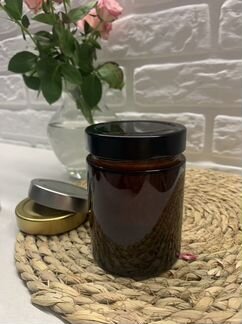 Баночки для свечей с крышкой 250 мл