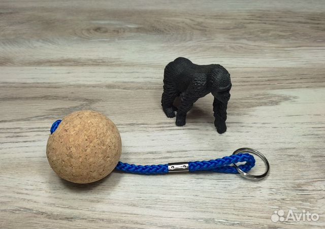 Брелок шар плавающий для ключей катер лодку пробка