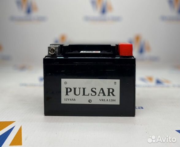 Аккумулятор мото pulsar vrla 1204 12V4AH о.п