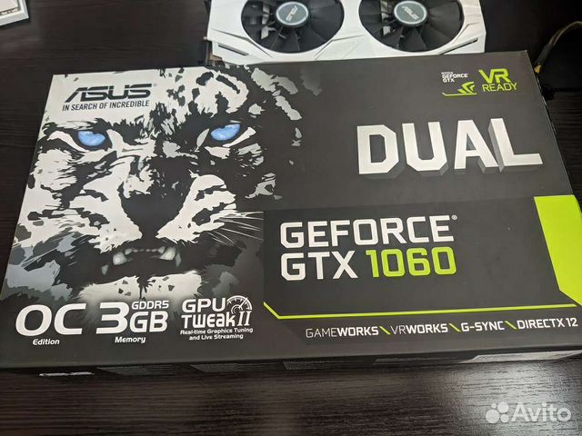 Видеокарта Asus GTX 1060 3gb