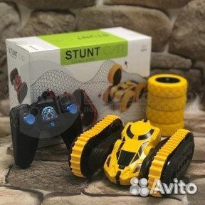 Машинка-перевертыш с пультом Stunt Car Гусеницы