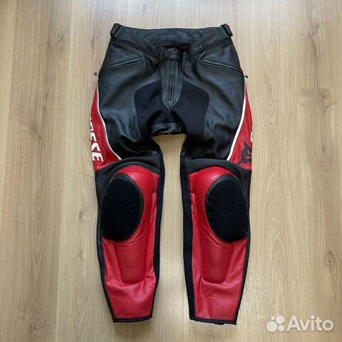 Мотоштаны кожаные Dainese Delta Pro, размер 52-54